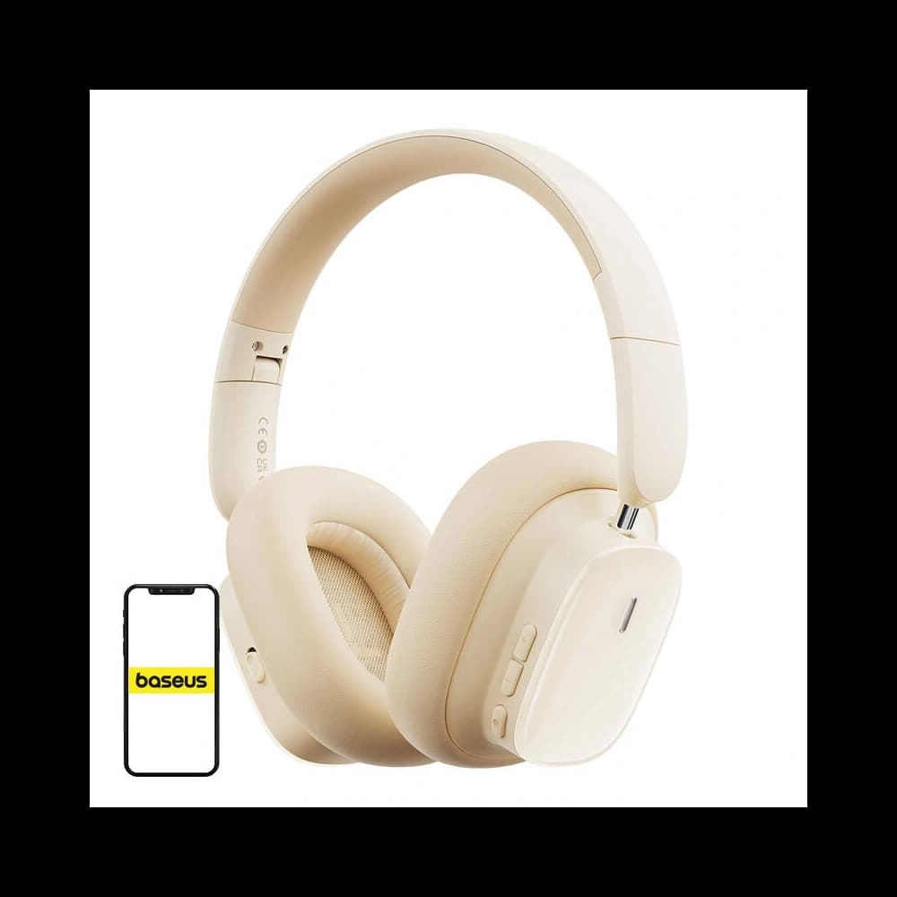 Baseus Bowie H1i ANC Wireless Over-Ear Headphones Bluetooth 5.3 (white) - 1