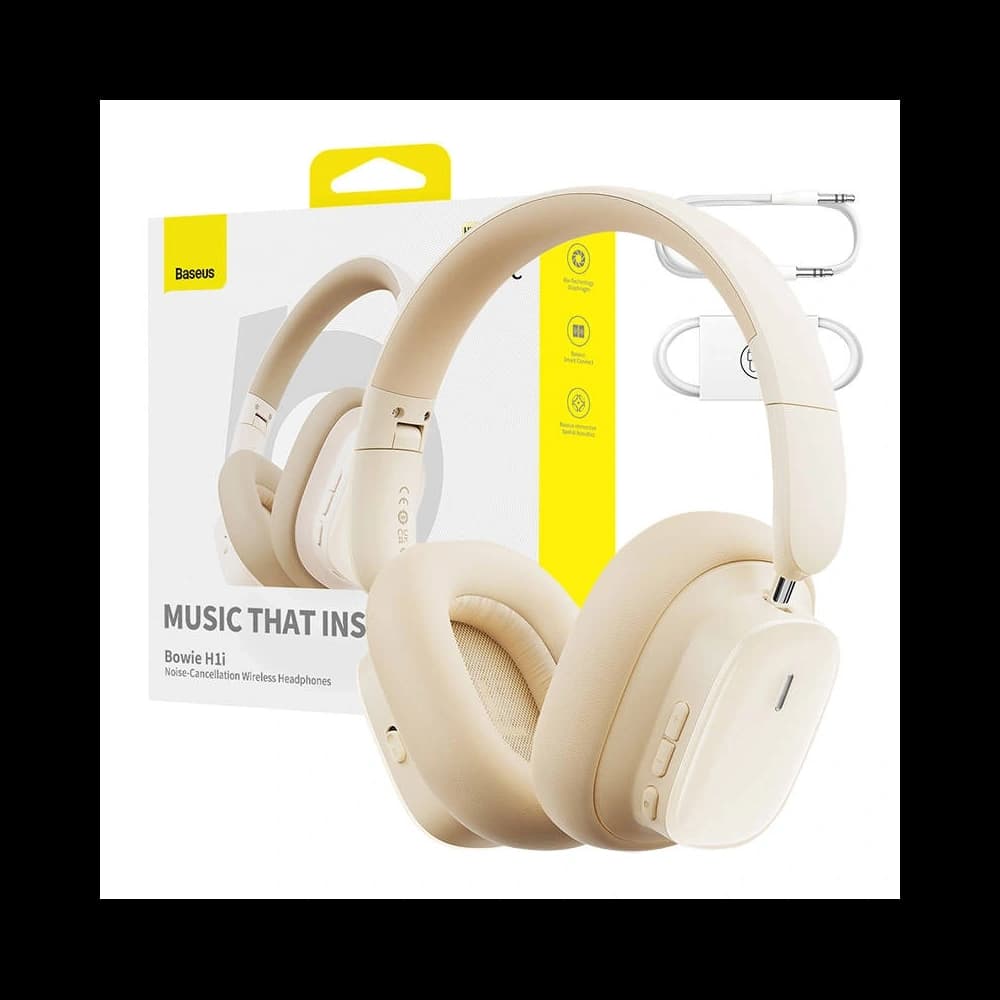 Baseus Bowie H1i ANC Wireless Over-Ear Headphones Bluetooth 5.3 (white) - 10