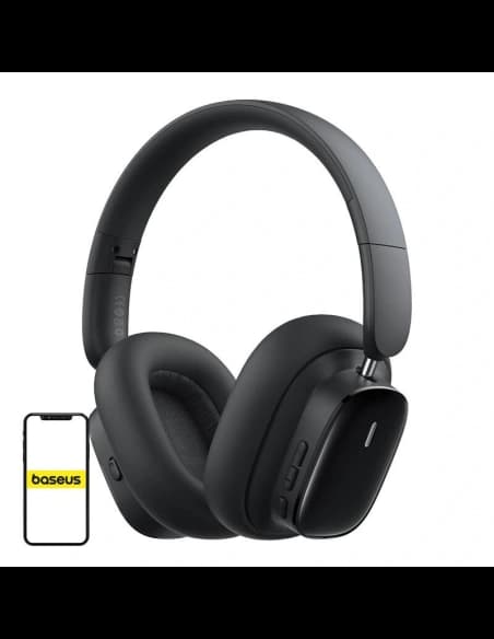 Căști wireless over-ear Baseus Bowie H1i ANC Bluetooth 5.3 (Negru)