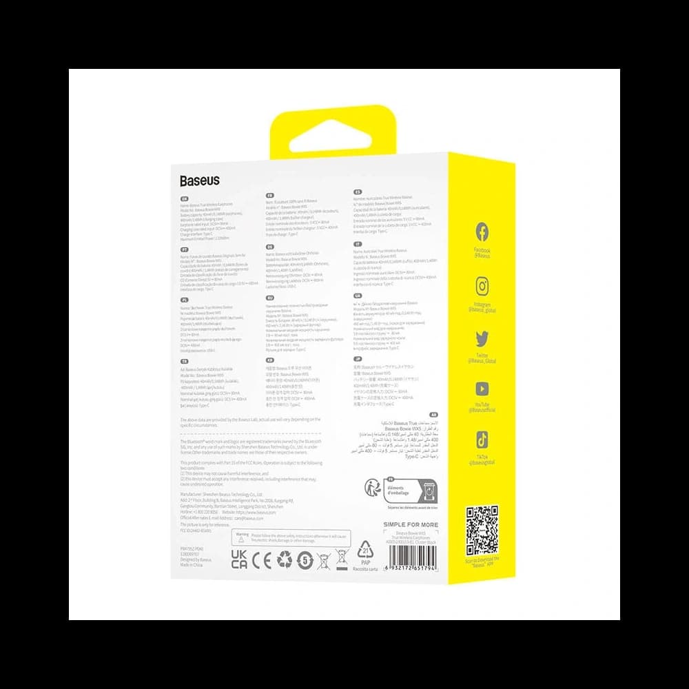 Baseus Bowie WX5 TWS Wireless Ohrhörer Bluetooth 5.3 (schwarz) - 8