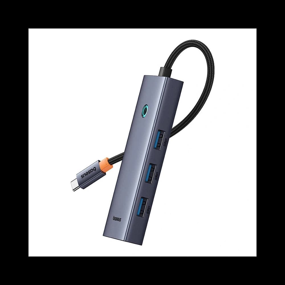 Baseus UltraJoy HUB 5in1 USB-C / 4xUSB-A 3.0, USB-C PD (gri) - 4