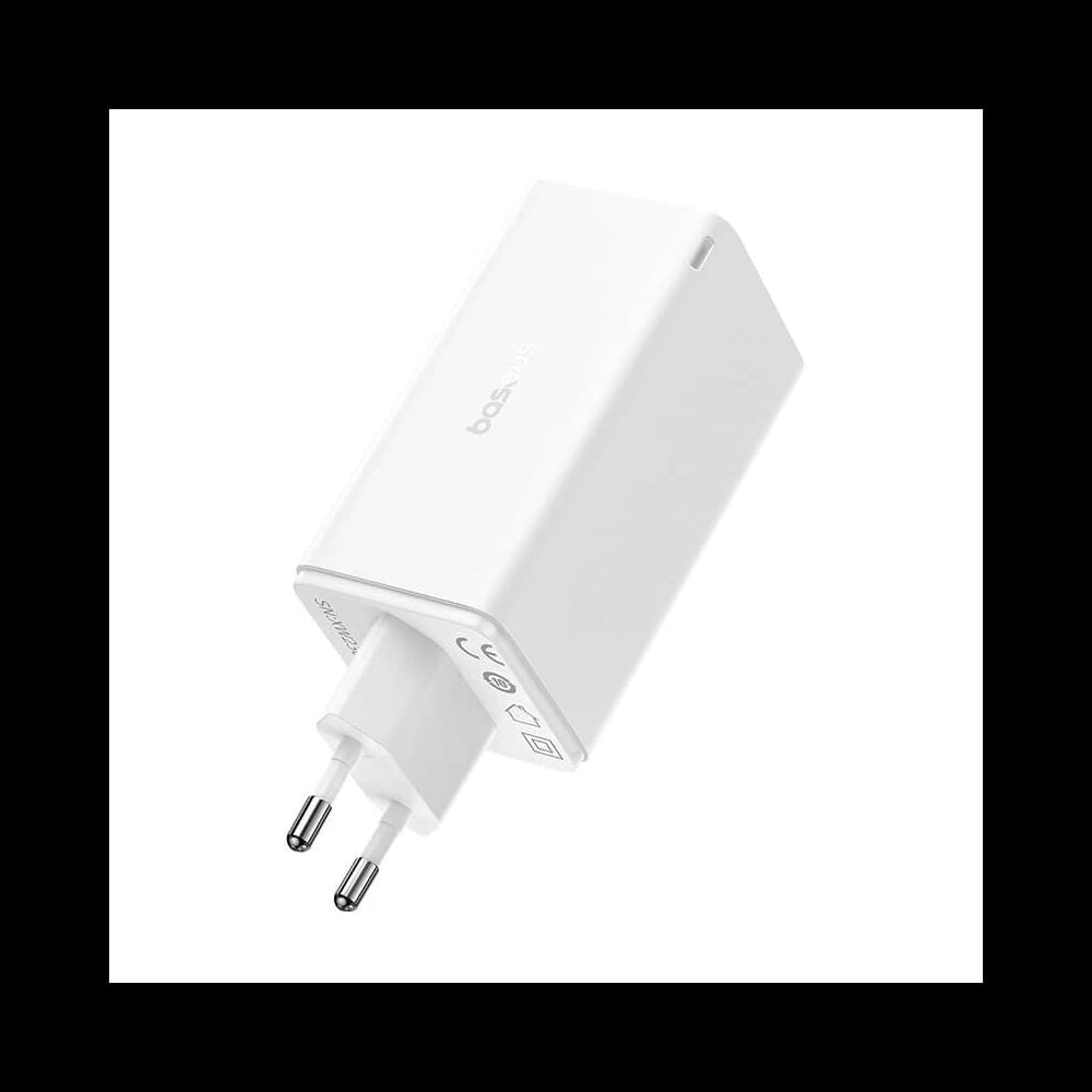 Baseus GaN6 Pro 2xUSB-C, 2xUSB-A 100W Nástěnná nabíječka (bílá) - 1