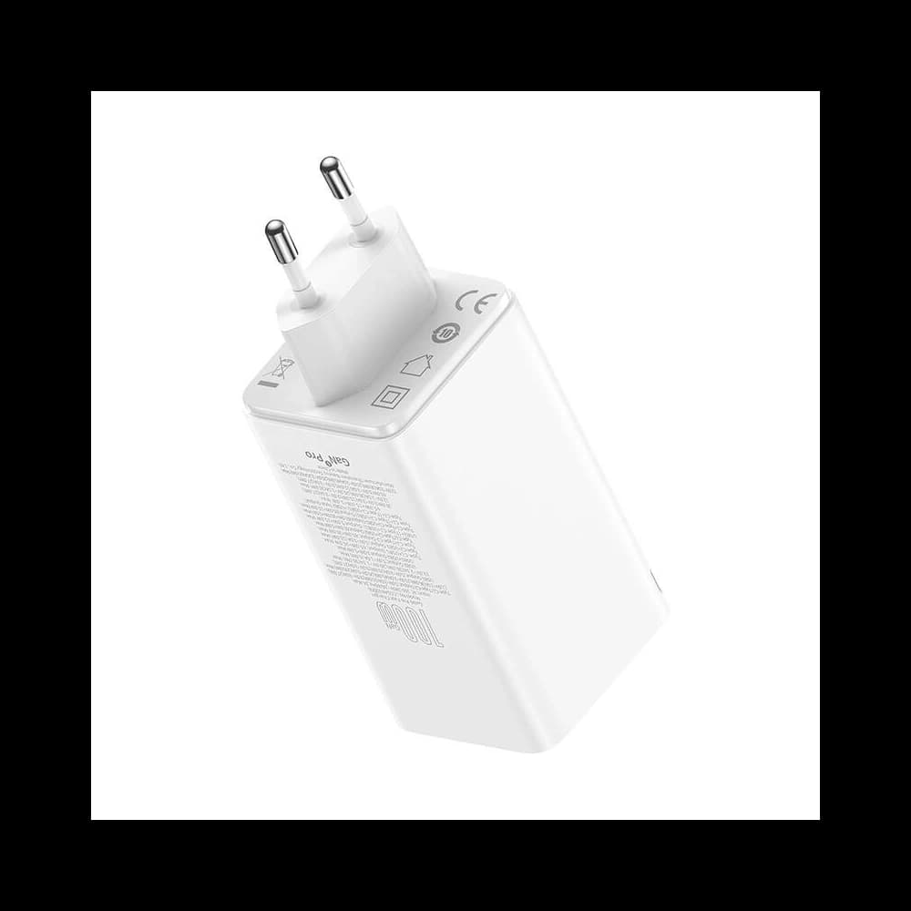 Baseus GaN6 Pro 2xUSB-C, 2xUSB-A 100W Nástěnná nabíječka (bílá) - 2