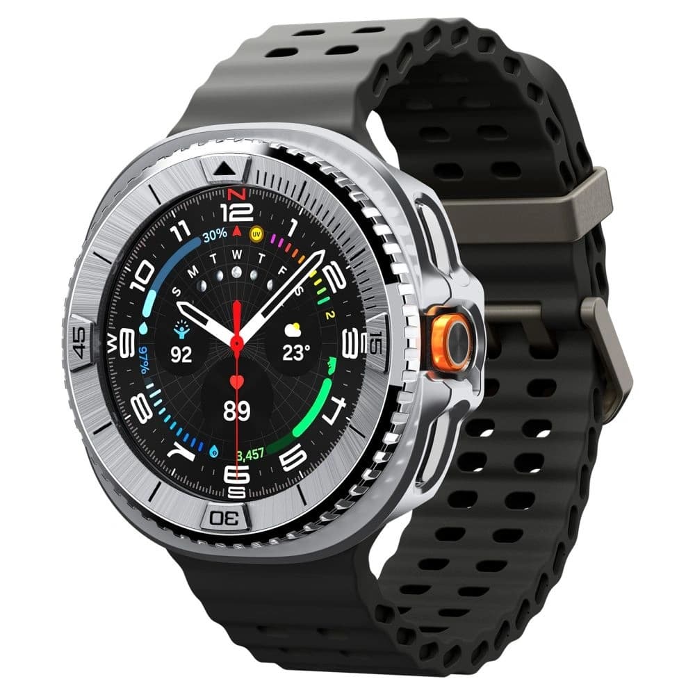 Spigen Bezel Tune Pro Pilot Samsung Galaxy Watch 8 Classic 46mm Ezüst - 3