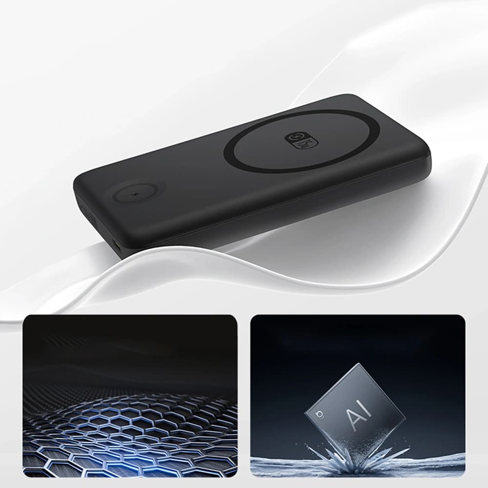 Powerbank Baseus EnerFill FT11 10000mAh 27W MagSafe, do Apple Watch i smartfonów z kablem USB-C 20V/3A 30 cm czarny - 7