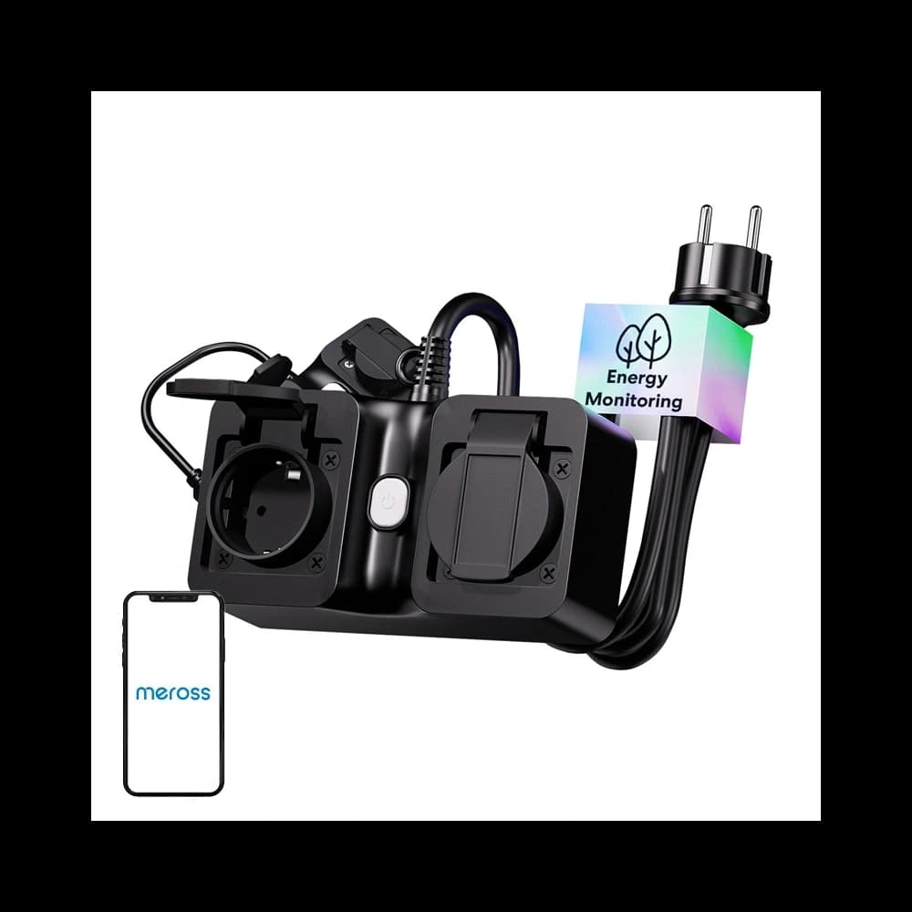 Meross MOP320MA-EU Chytrá WiFi zásuvka, venkovní, IP44 (Matter) - 1