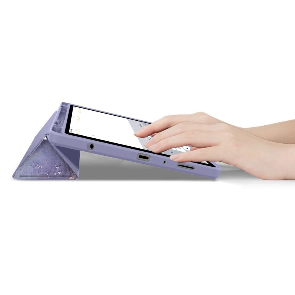Tech-Protect Smartcase Pen Hybrid Samsung Galaxy Tab A9+ Plus / A11+ Plus 11.0 X210 / X215 / X216 / X230 / X235 / X236 Marmură Violetă - 8