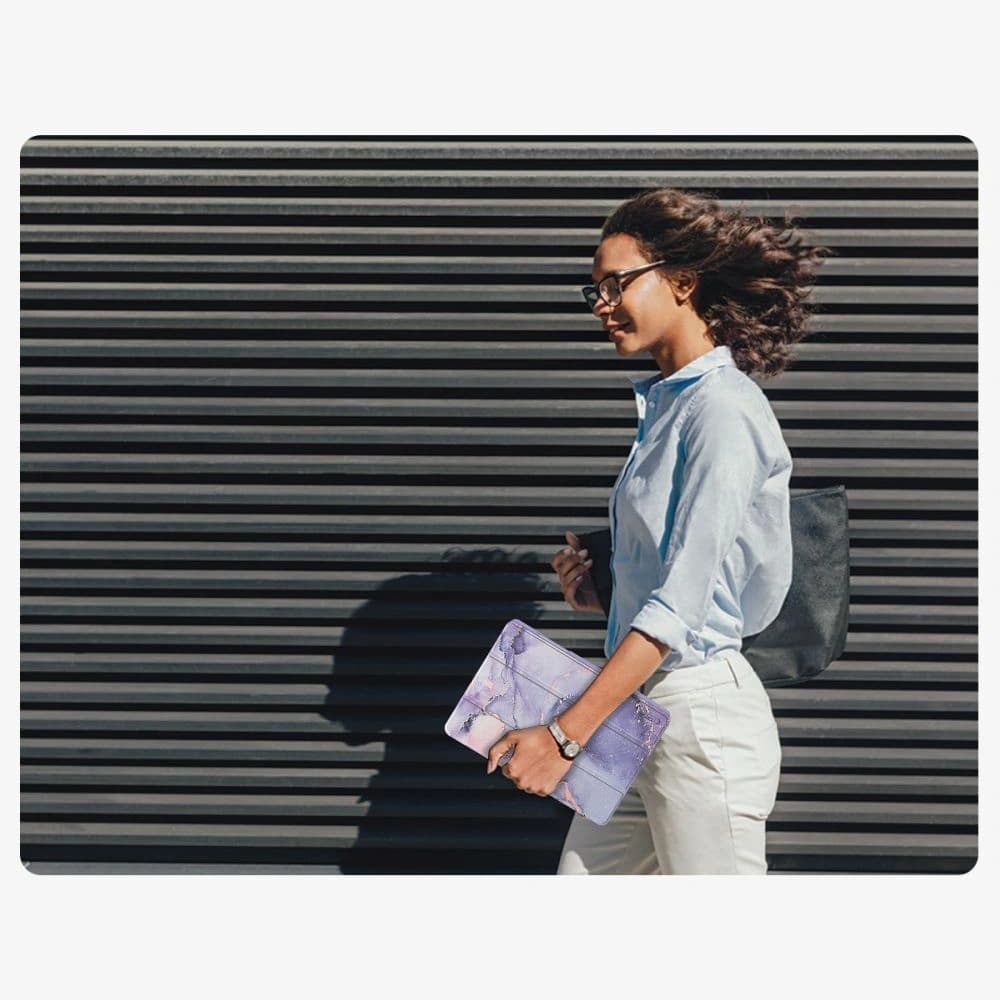 Tech-Protect Smartcase Pen Hybrid Samsung Galaxy Tab A9+ Plus / A11+ Plus 11.0 X210 / X215 / X216 / X230 / X235 / X236 Marmură Violetă - 10