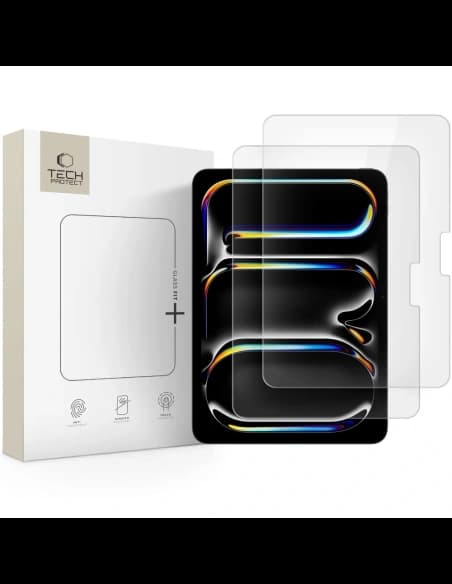 Tech-Protect Glass Fit+ Apple iPad Air 13” 2024/2025 / Pro 13" 2024/2025 Čiré [2 BALENÍ]