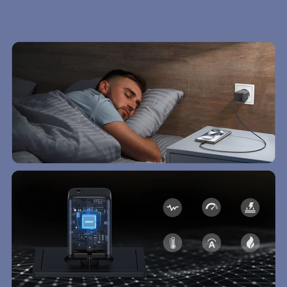 Joyroom JR-TCG18 65W USB-C Wall Charger Black - 5