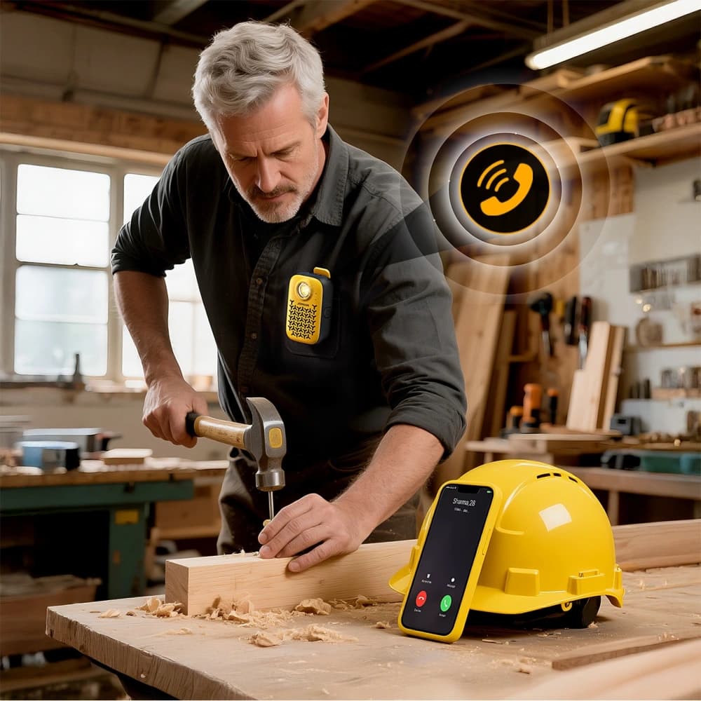 Joyroom Maya JR-MS03 Tragbarer Lautsprecher IP67 Bluetooth 5.4 mit eingebautem Taschenlampe Gelb - 10