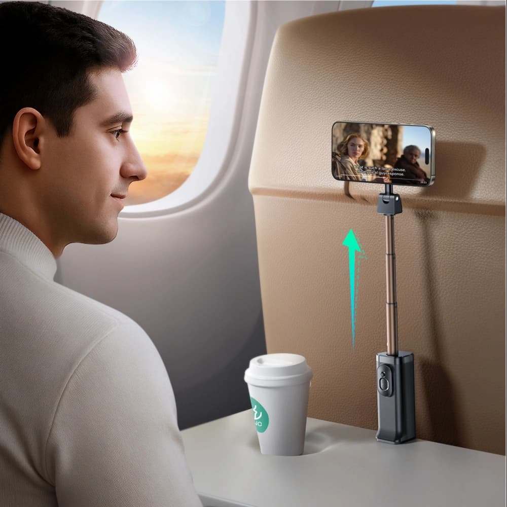 Joyroom JR-ZS509 Bluetooth selfie bot, MagSafe kompatibilis, fekete - 2