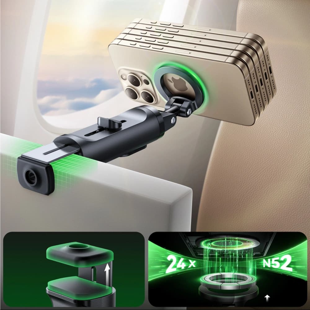 Joyroom JR-ZS509 Bluetooth selfie bot, MagSafe kompatibilis, fekete - 3