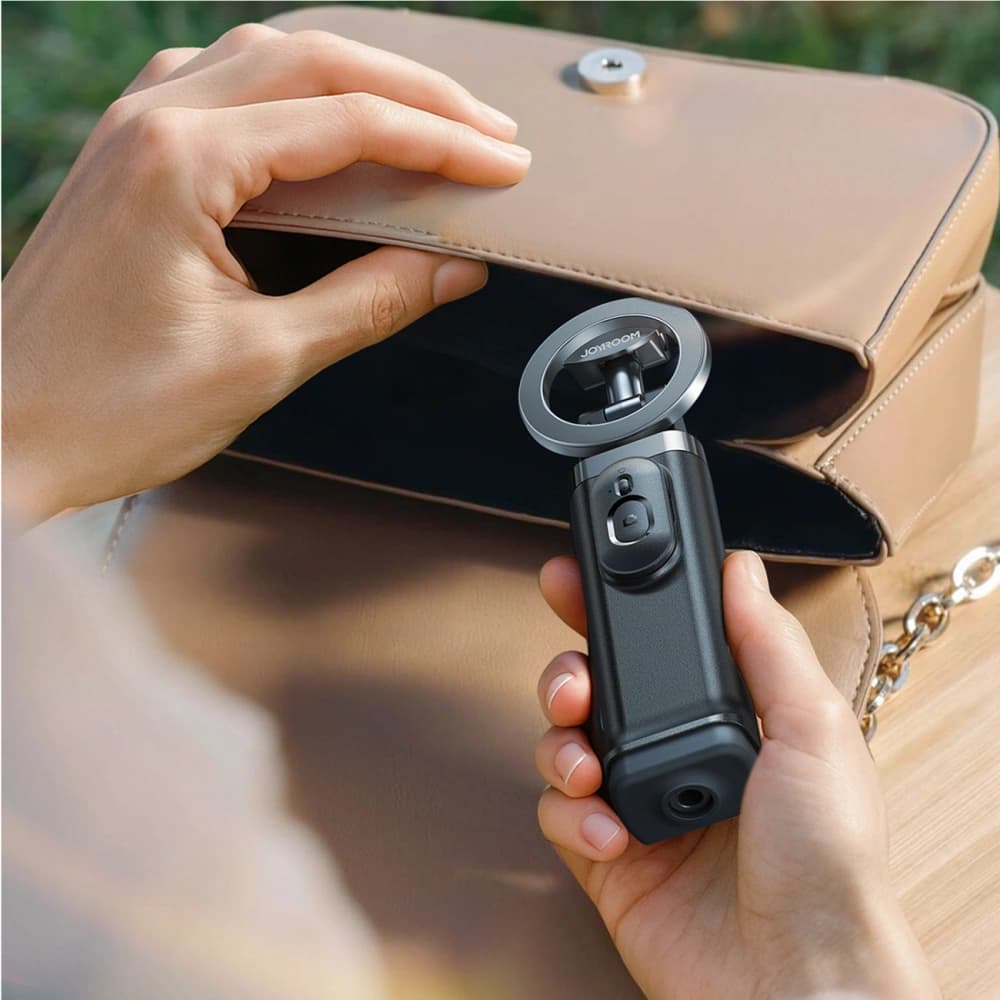 Joyroom JR-ZS509 Bluetooth selfie bot, MagSafe kompatibilis, fekete - 8