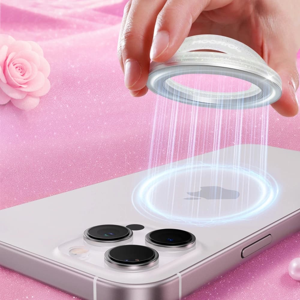 Inel magnetic Joyroom JR-ZS500 pentru degete compatibil cu MagSafe alb - 2