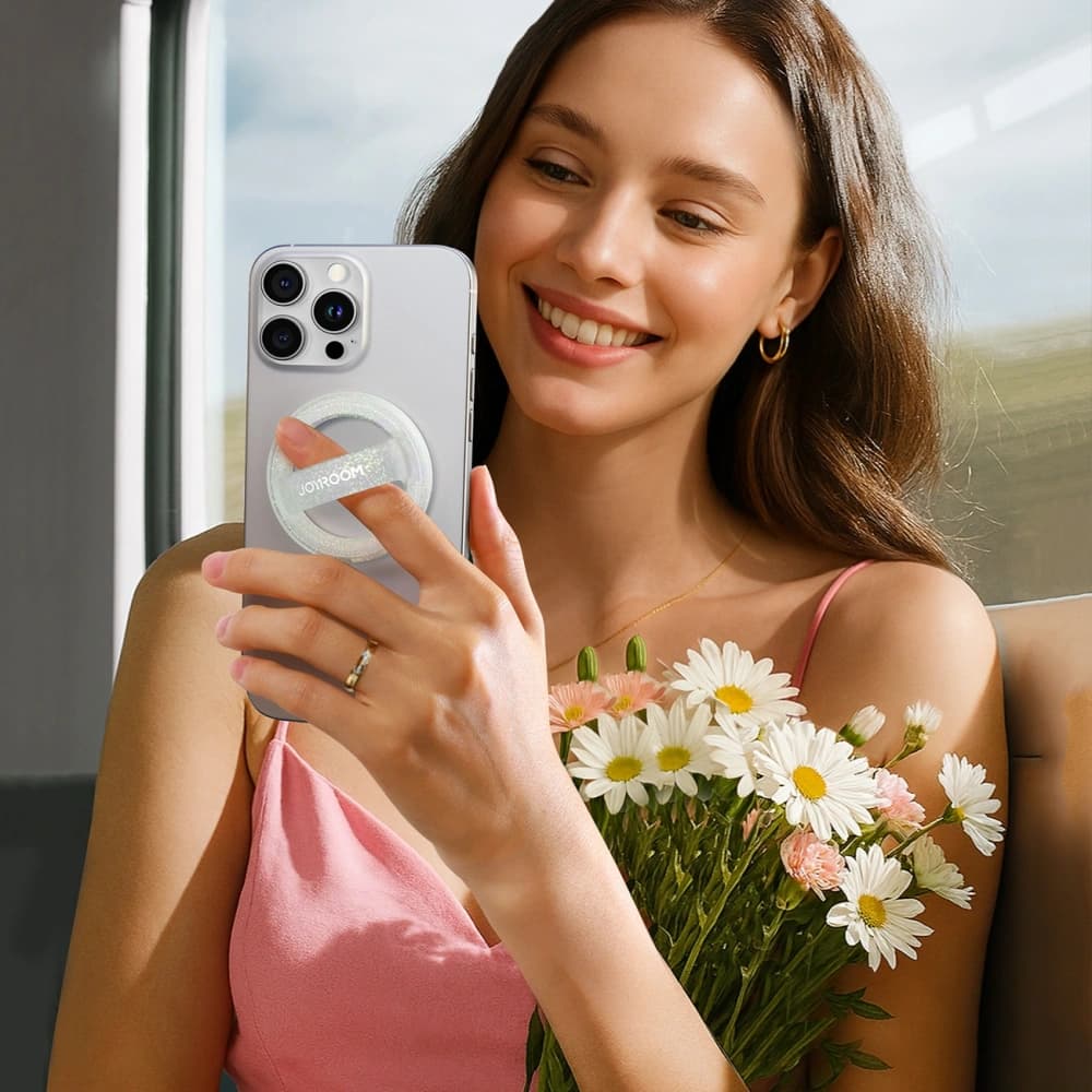 Inel magnetic Joyroom JR-ZS500 pentru degete compatibil cu MagSafe alb - 7