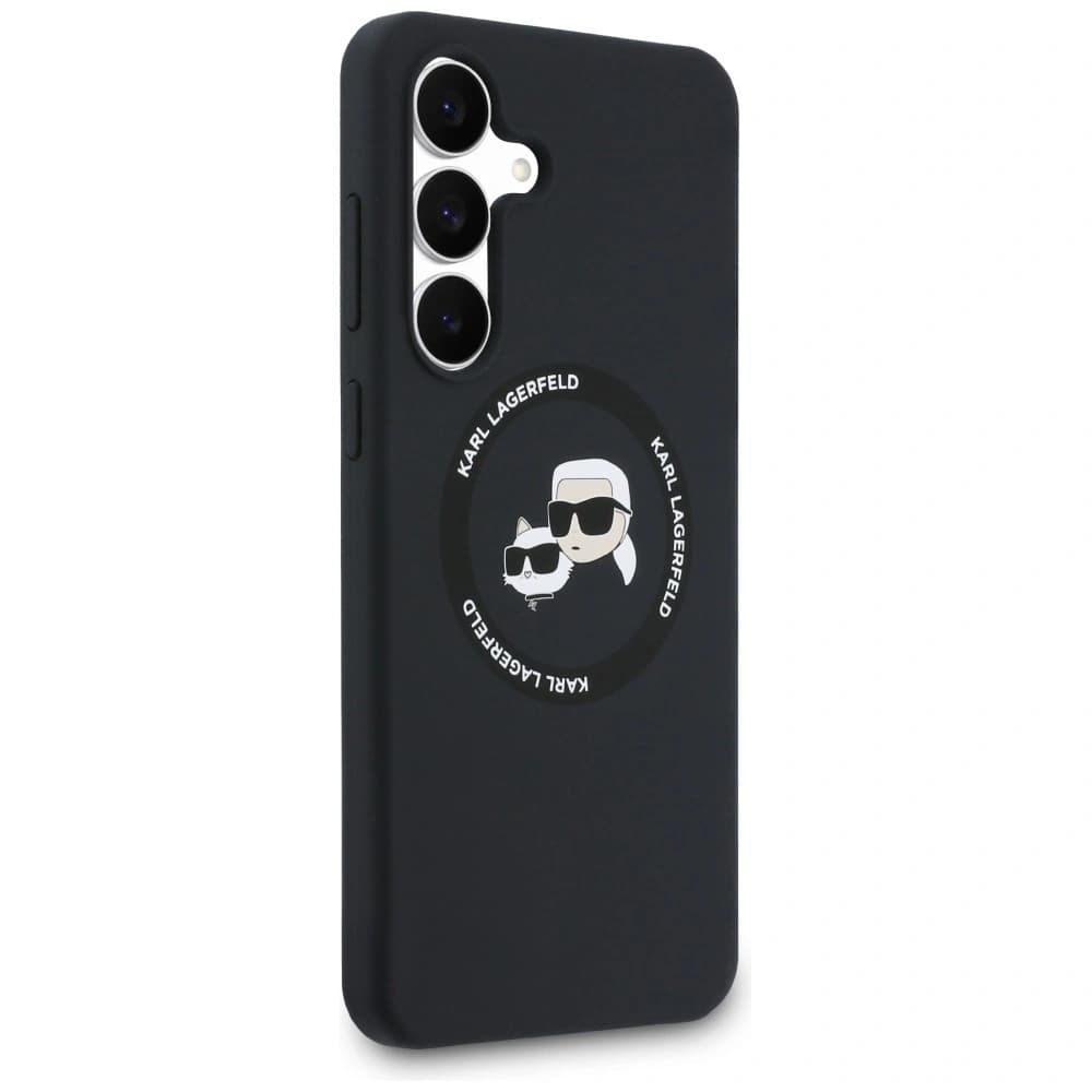 Karl Lagerfeld Silicone Karl&Choupette Heads MagSafe Samsung Galaxy S25 FE black - 4