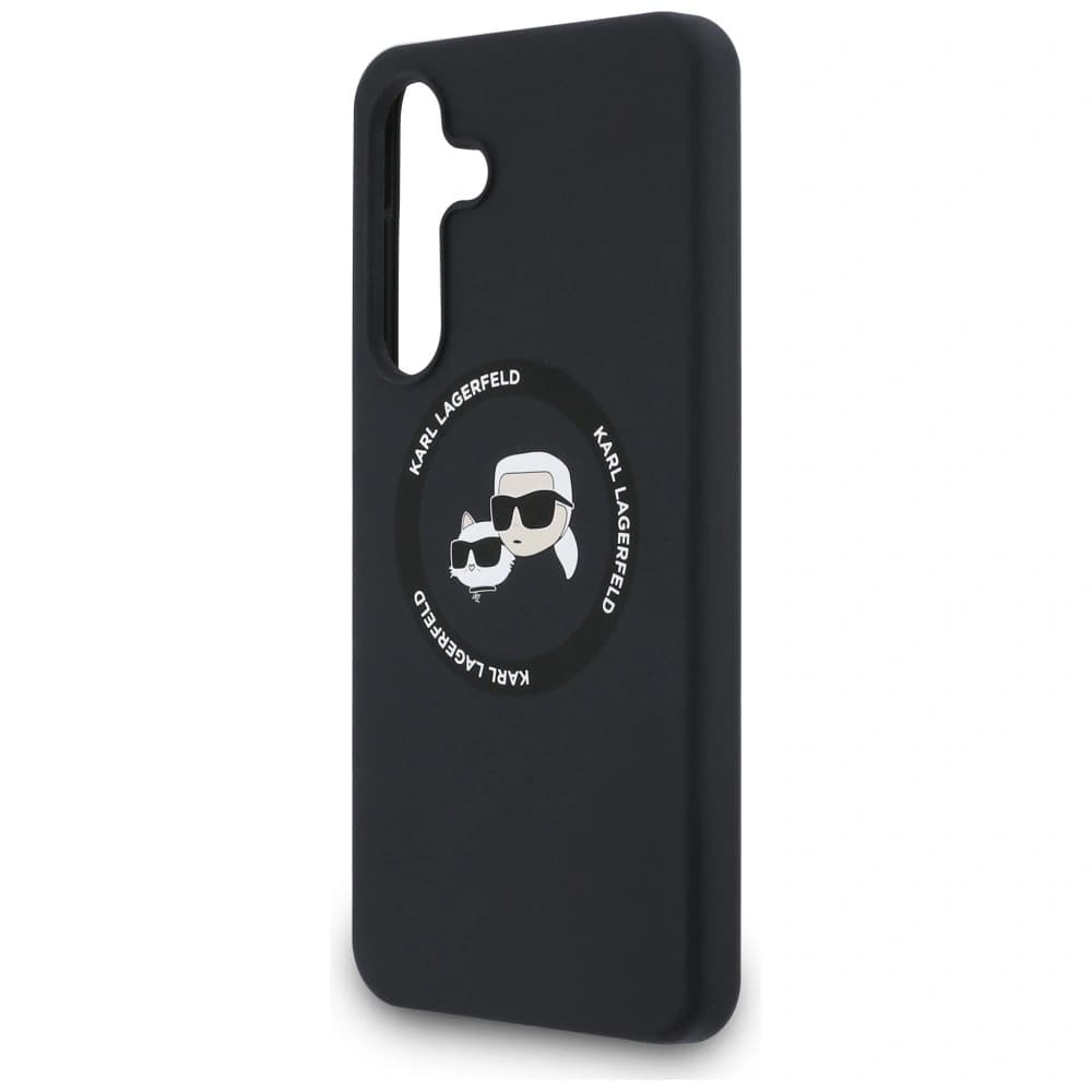 Karl Lagerfeld Silicone Karl&Choupette Heads MagSafe Samsung Galaxy S25 FE black - 6