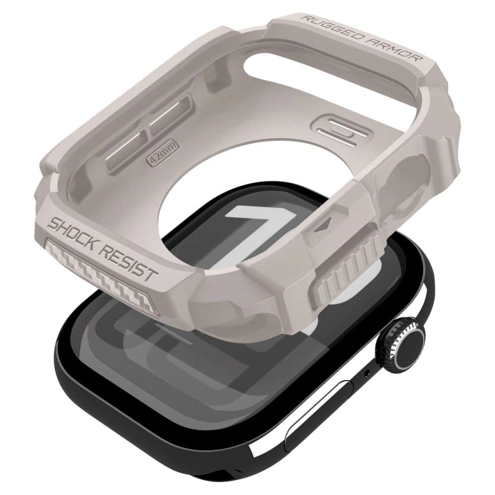 Spigen Rugged Armor V2 Apple Watch 10 / 11 42mm Dune Beige - 9