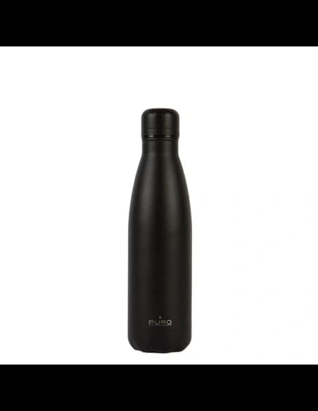 PURO ICON Thermal Stainless Steel Water Bottle 500ml (Black) (Powder Coating)