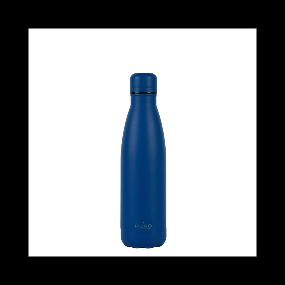PURO ICON Thermal Stainless Steel Water Bottle 500ml (Dark Blue) (Powder Coating) - 1