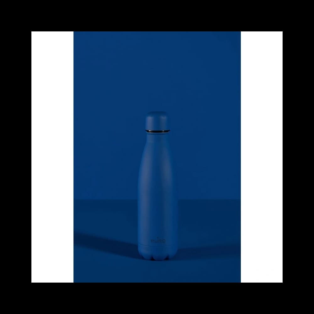PURO ICON Thermal Stainless Steel Water Bottle 500ml (Dark Blue) (Powder Coating) - 2