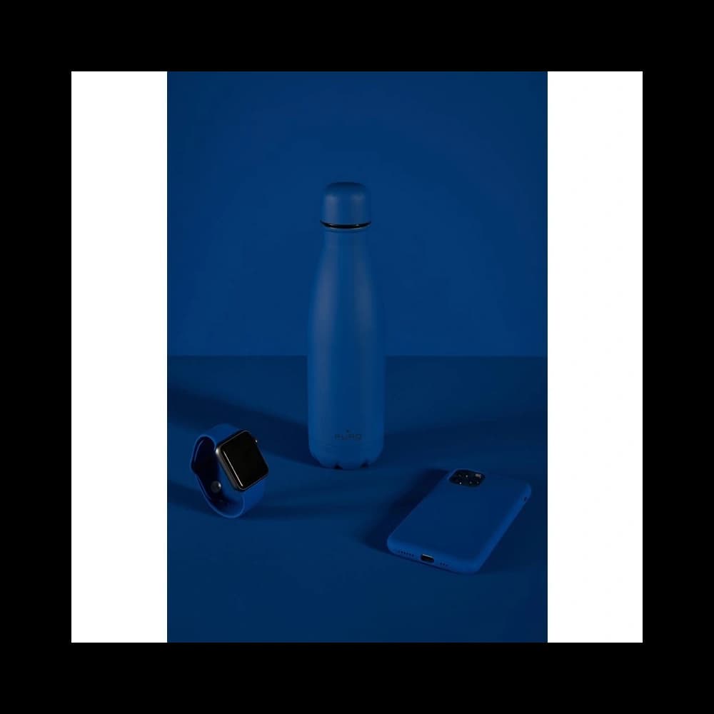 PURO ICON Thermal Stainless Steel Water Bottle 500ml (Dark Blue) (Powder Coating) - 3