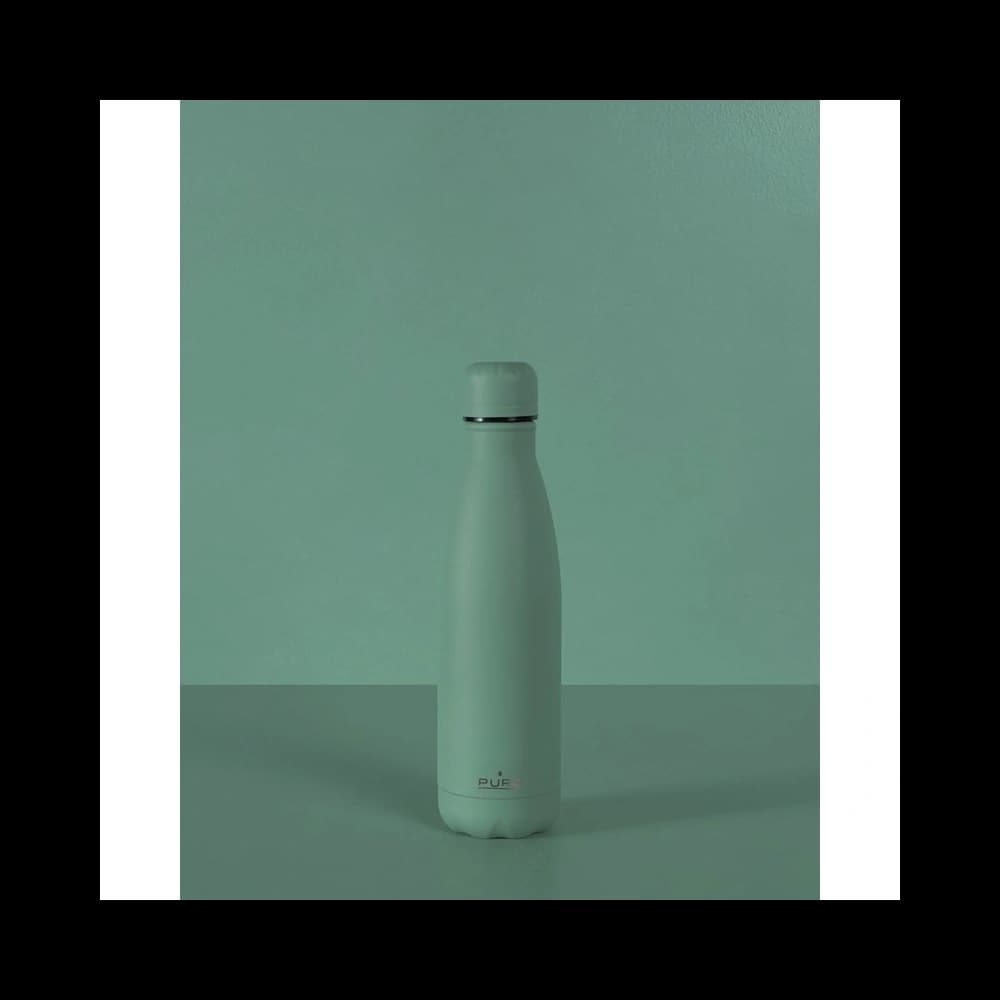 PURO ICON Thermal Stainless Steel Water Bottle 500ml (Green) (Powder Coating) - 2