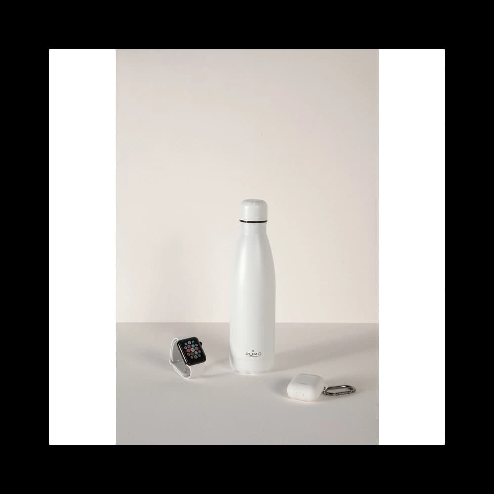 Sticlă termică din oțel inoxidabil PURO ICON 500ml (Alb) (Acoperire cu pulbere) - 3