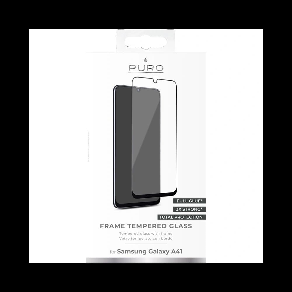 PURO Frame Tempered Glass Samsung Galaxy A41 (black) - 2