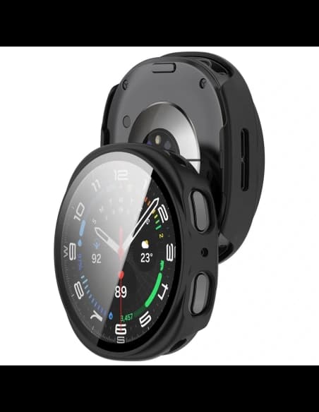 Bizon Case+Glass Ceas Samsung Galaxy Watch 8 40mm negru mat