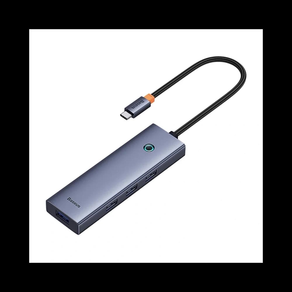 Baseus UltraJoy Hub USB-C 4 în 1 / 4xUSB-A 3.0 (gri) - 5