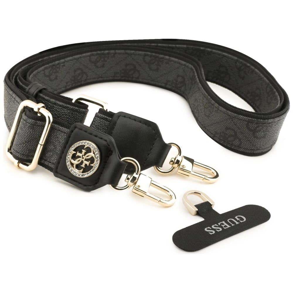 Guess Universal CBDY 4G Tether Patch Strass Fém Logó fekete - 2