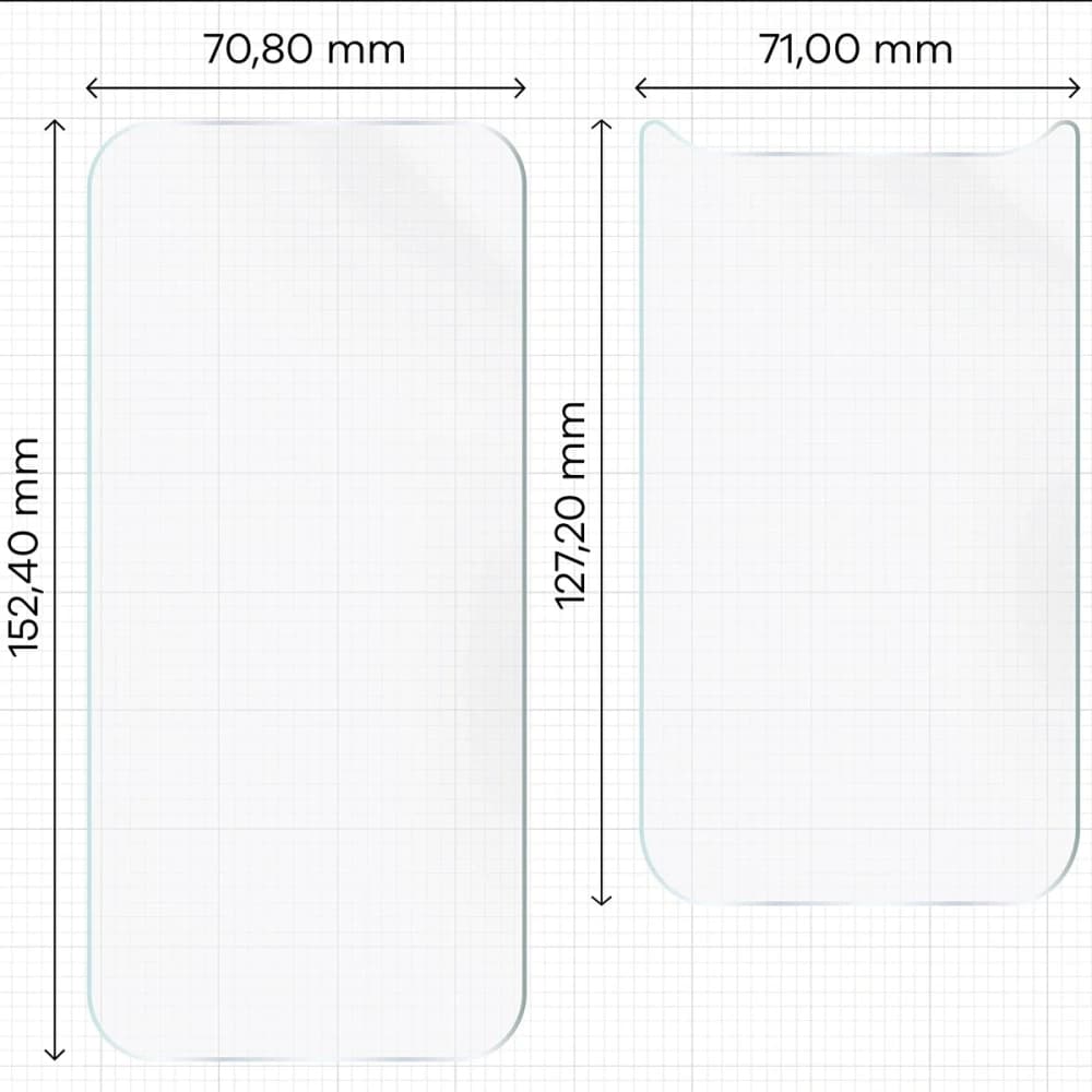 Bizon Glass Hydrogel Pack für Apple iPhone Air - 2