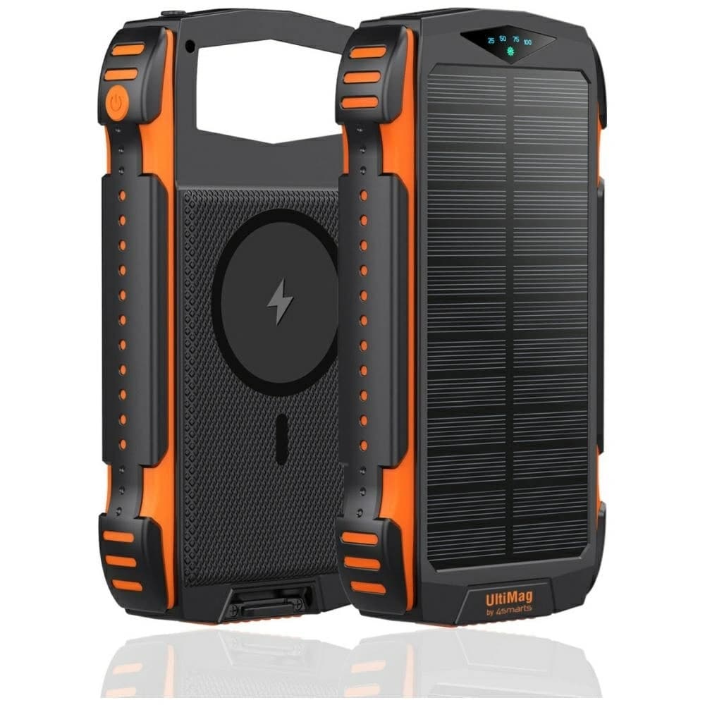 Powerbank solarny 4smarts TitanPack Rugged UltiMag 20000mAh black - 1
