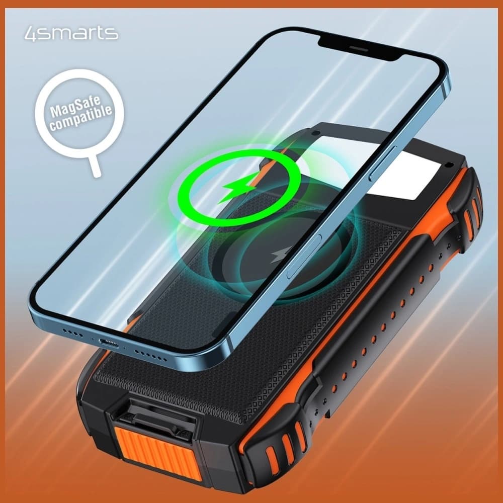 Powerbank solarny 4smarts TitanPack Rugged UltiMag 20000mAh black - 3