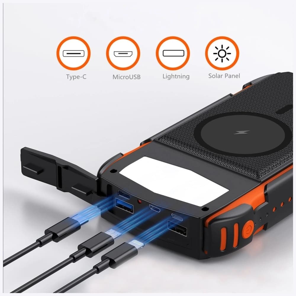 Powerbank solarny 4smarts TitanPack Rugged UltiMag 20000mAh black - 5