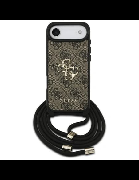 Hádej 4G Velké Logo Kordová Šňůra Crossbody Apple iPhone Air hnědá
