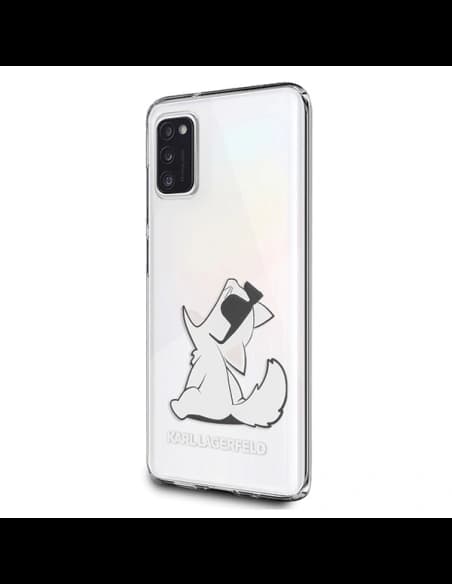 Karl Lagerfeld KLHCA41CFNRC Samsung Galaxy A41 hardcase transparent Choupette Fun