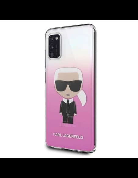 Karl Lagerfeld KLHCA41TRDFKPI Samsung Galaxy A41 pink Gradient Ikonik Karl