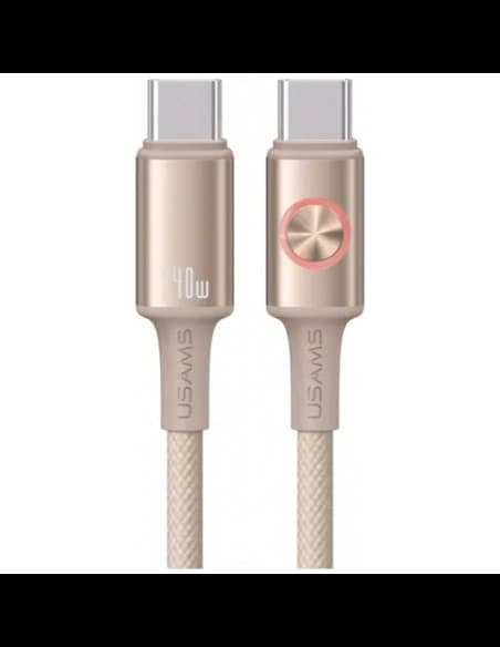 USAMS Huan Series SJ751 240W USB-C / USB-C 1,2m titanový kabel