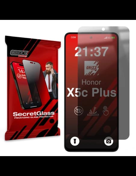 GrizzGlass Matte SecretGlass Honor X5c Plus