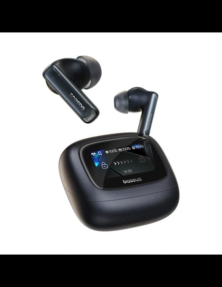 Baseus Bowie M2s Ultra TWS Drahtlose In-Ear Kopfhörer mit interaktivem Bildschirm Schwarz