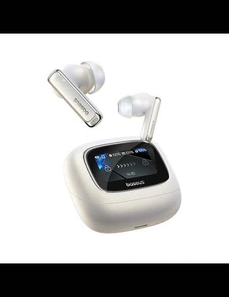 Baseus Bowie M2s Ultra TWS Drahtlose In-Ear Kopfhörer mit interaktivem Bildschirm Weiß