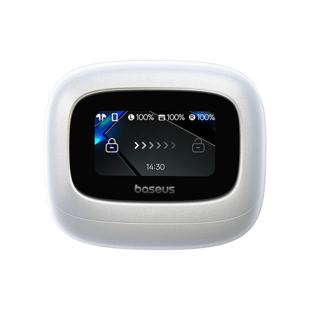 Baseus Bowie M2s Ultra TWS Drahtlose In-Ear Kopfhörer mit interaktivem Bildschirm Weiß - 3