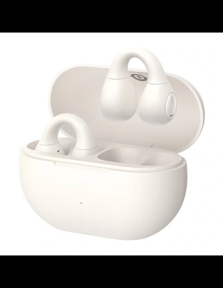 Baseus Bass 15 Clip OWS Kabellose Kopfhörer + Baseus Simple USB-C 3A 30cm Kabel Weiß