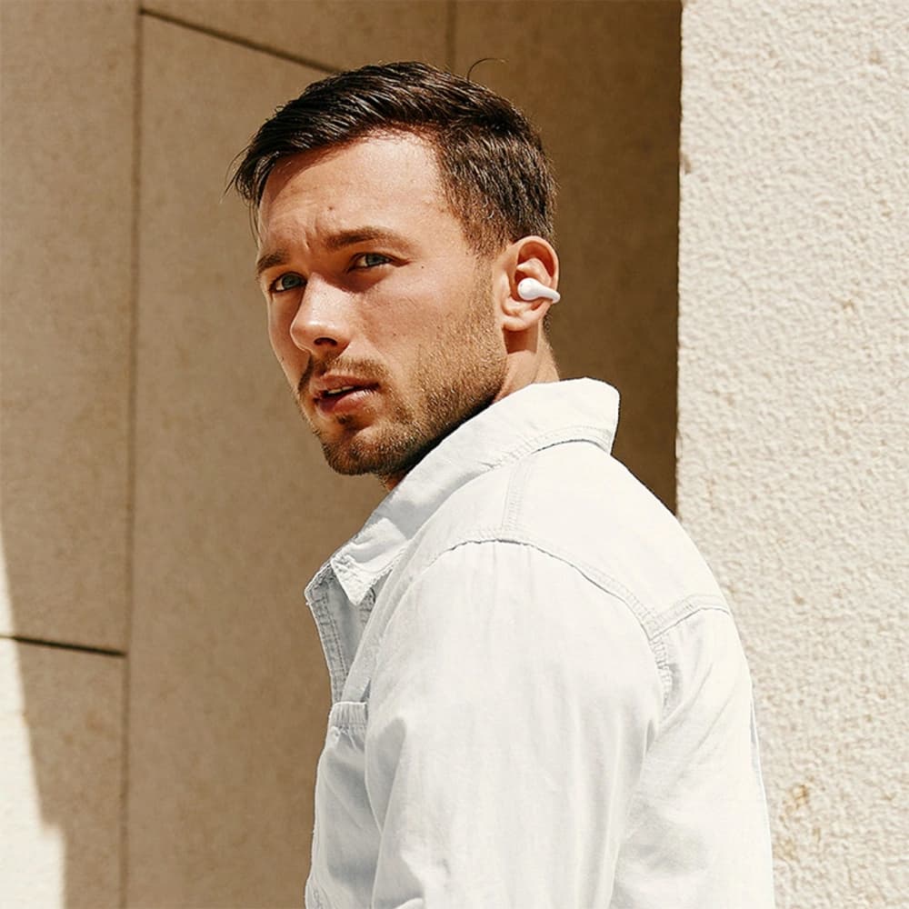 Baseus Bass 15 Clip OWS Kabellose Kopfhörer + Baseus Simple USB-C 3A 30cm Kabel Weiß - 9