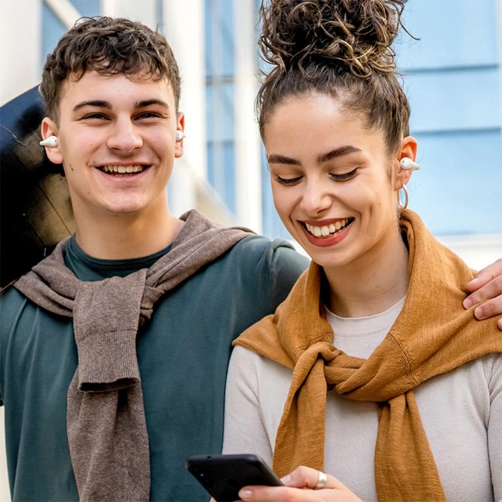 Baseus Bass 15 Clip OWS Kabellose Kopfhörer + Baseus Simple USB-C 3A 30cm Kabel Weiß - 11