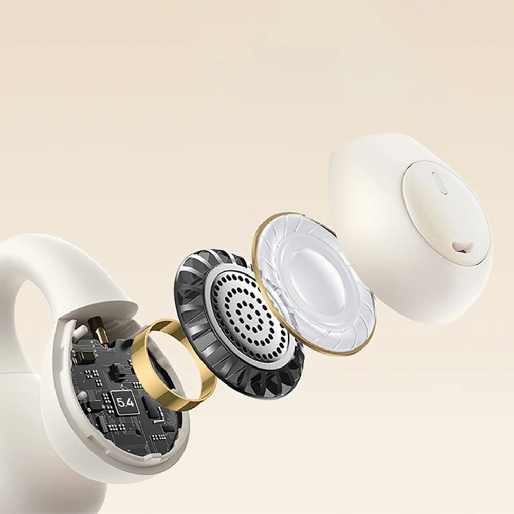 Baseus Bass 15 Clip OWS Kabellose Kopfhörer + Baseus Simple USB-C 3A 30cm Kabel Weiß - 14