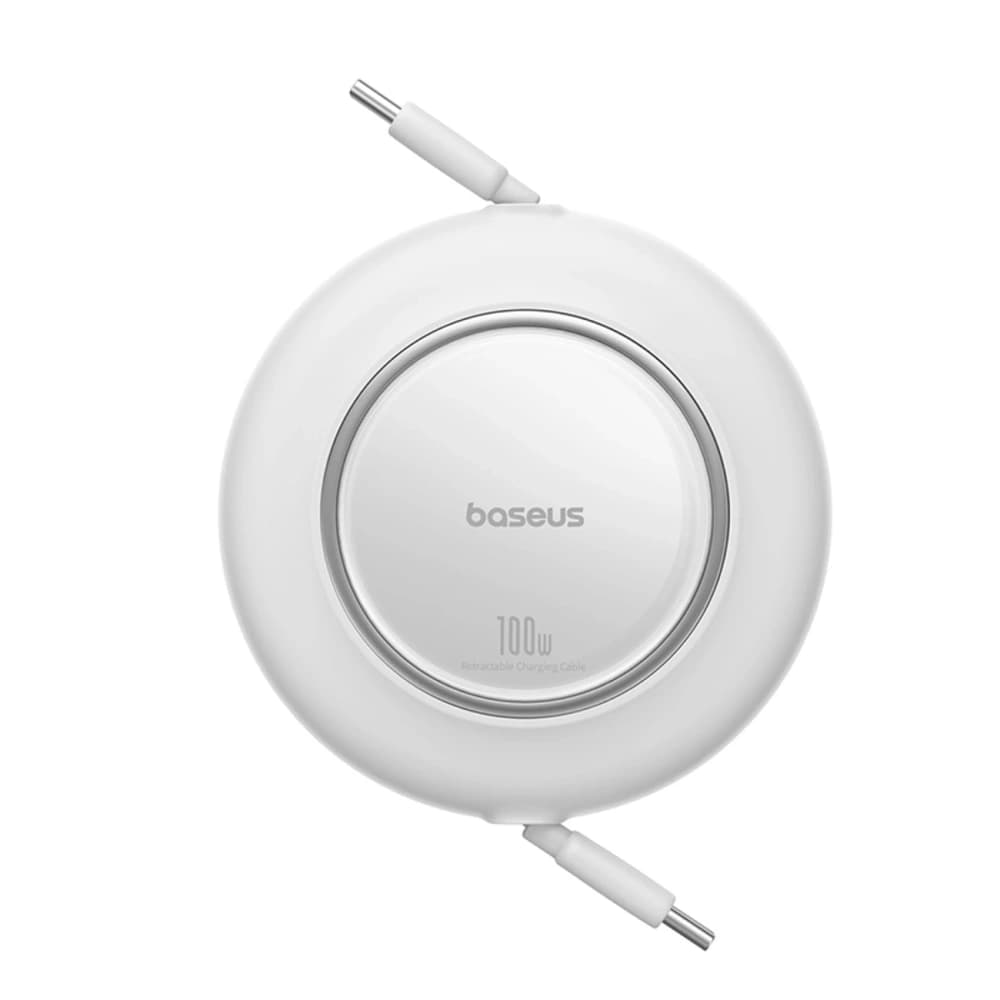 Baseus Free2Pull Mini 100W USB-C / USB-C 2m bílý - 1